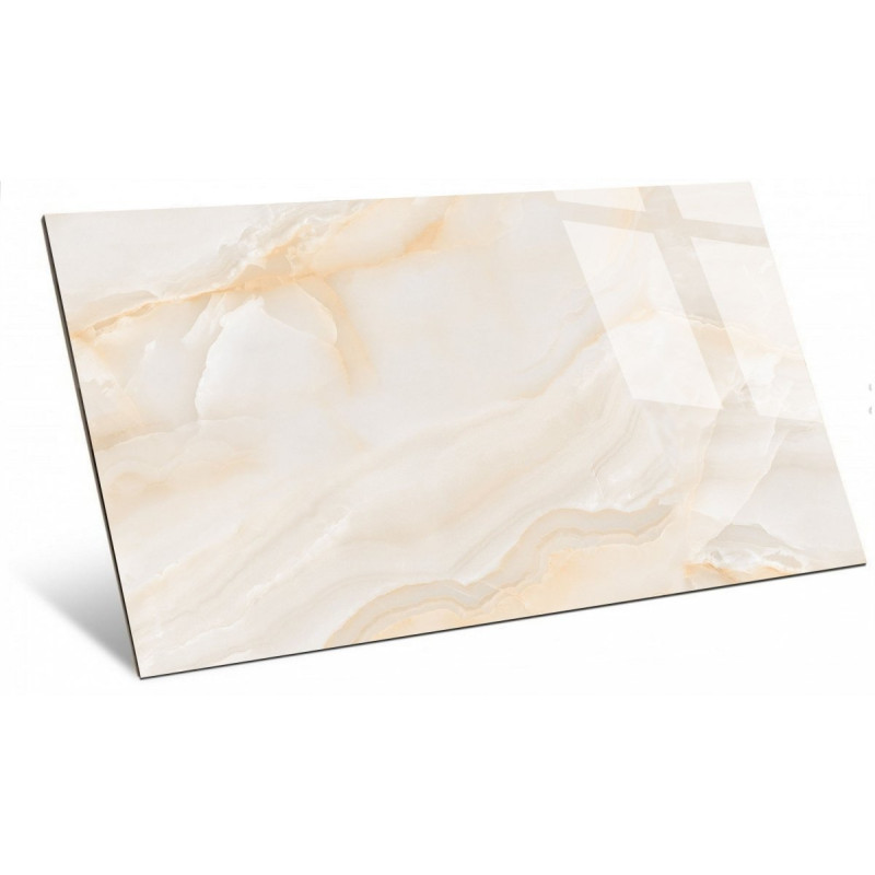 Onyx Beige Połysk 60x120 - Luksusowy Akcent dla Twojej Przestrzeni