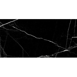 Elegancka Płytka Gresowa 60x120 cm Srebrna Połysk Ekskluzywne Wzornictwo