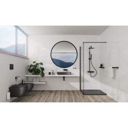 Elegancka Miska WC Wisząca Antracyt Titanium z Deską Slim i Funkcją Wolnoopadającą