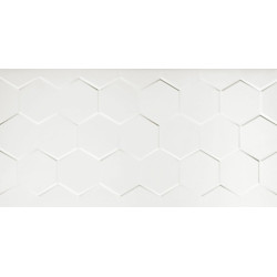 Biała Płytka Ścienna Hexagon 30x60 - Połyskowy Hit Designu!