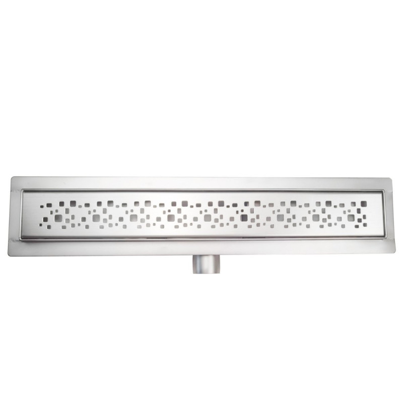 Elegancki Odpływ Liniowy Deco-Kwadrat 60 cm - Styl i Funkcjonalność dla Każdego Wnętrza
