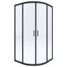 Kabina Prysznicowa FUNKIA NERO 80 - Stylowy Minimalizm w Czarnej Odsłonie