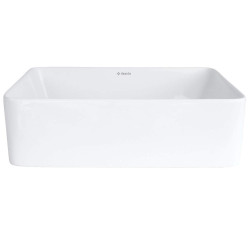 Elegancka Umywalka Ceramiczna Nablatowa - Biała, Nowoczesny Design 30x40 cm