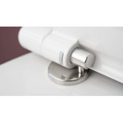 Elegancka Bezkołnierzowa Miska WC z Deską Slim i Cichym Opadaniem