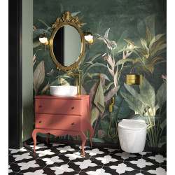 Elegancka Bezkołnierzowa Miska WC z Deską Slim i Cichym Opadaniem