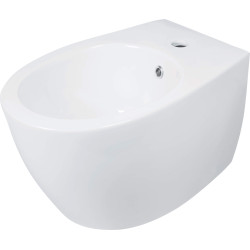 Elegancki Bidet Wiszący z Ukrytymi Mocowaniami - Biała Ceramika 36x51cm