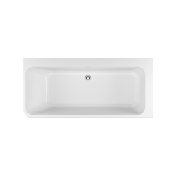 Lila 2.0 wanna prostokątna 160x73 cm narożna prawa, biały połysk