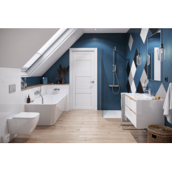 Lila 2.0 wanna prostokątna 160x73 cm narożna prawa, biały połysk