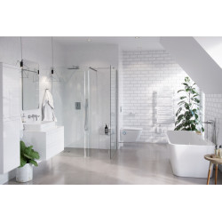 Lila 2.0 wanna prostokątna 160x73 cm wolnostojąca, biały połysk