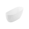 Comfort wanna owalna 175x75 cm wolnostojąca, biały połysk