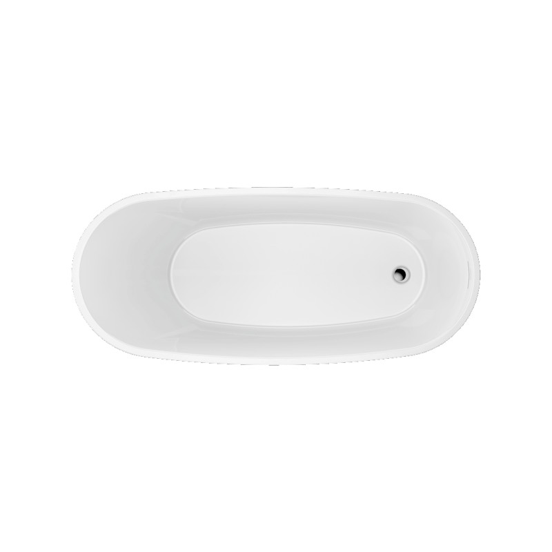 Comfort wanna owalna 175x75 cm wolnostojąca, biały połysk