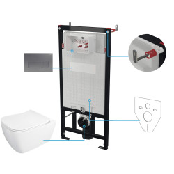 Podtynkowy Zestaw WC Deluxe 6w1 - Elegancja i Funkcjonalność w Twojej Łazience!