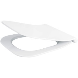 Elegancka Deska WC Slim Biała z Wolnym Opadem - Duroplast, Szybkie Wypinanie, 2 lata gwarancji