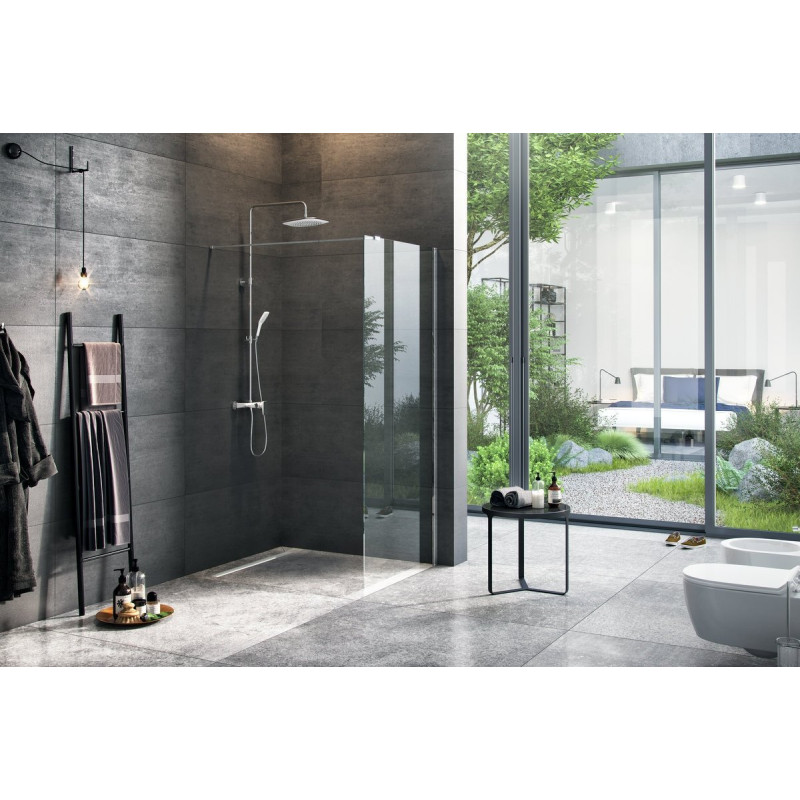 Zachwycająca Ścianka Walk-In Vidoq 120x200 cm - Designerski Akcent w Twojej Nowoczesnej Łazience