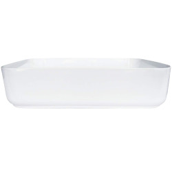 Elegancka umywalka ceramiczna nablatowa - Biała perfekcja w każdej łazience!