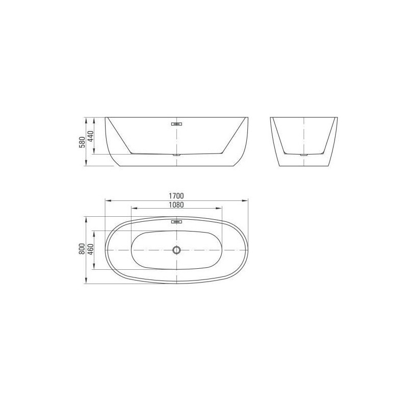 Wolnostojąca Wanna Alpinia 170x80 - Elegancja i Komfort w Twojej Łazience!