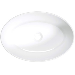 Stylowa Umywalka Ceramiczna Nablatowa - Elegancja w Bieli, 10 Lat Gwarancji