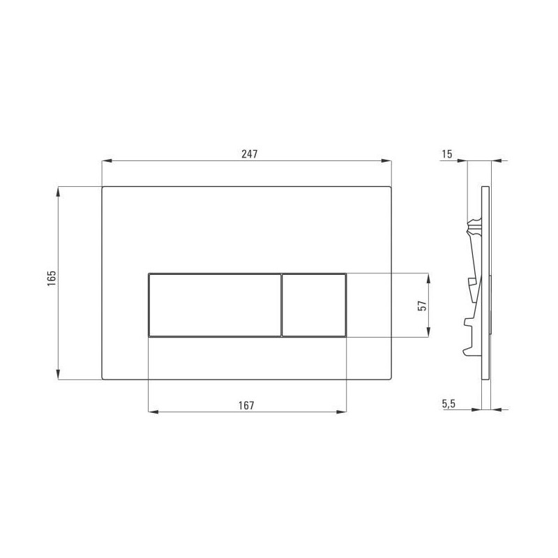 Elegancki Biały Przycisk do Stelaży WC - Perfekcyjne Uzupełnienie Łazienki!