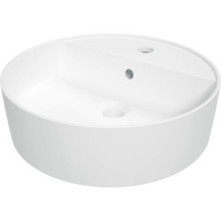 Elegancka umywalka ceramiczna nablatowa z otworem na baterię - Styl i funkcjonalność