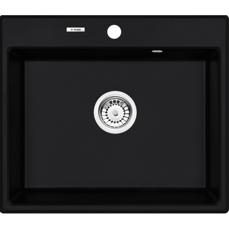 Czarny Zlewozmywak Granitowy Andante 1-Komorowy - Luksus i Funkcjonalność w Twojej Kuchni!