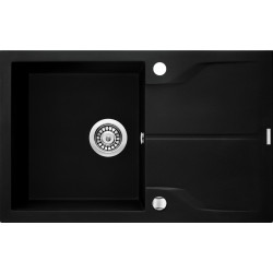 Zlewozmywak granitowy Andante Flush z ociekaczem – luksusowy akcent w Twojej kuchni!