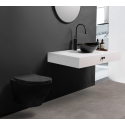 Elegancki zestaw podtynkowy WC CARLO BLACK - Połączenie stylu i nowoczesnej funkcjonalności!