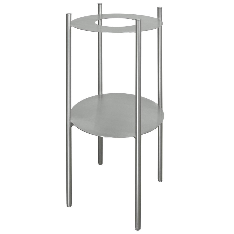 Elegancka Konsola Łazienkowa ze Stali Szczotkowanej z Uchwytami na Ręczniki