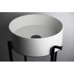 Stylowa Konsola Łazienkowa Nero - Stojące Eleganckie Wyposażenie z Uchwytem na Ręcznik