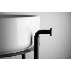 Stylowa Konsola Łazienkowa Nero - Stojące Eleganckie Wyposażenie z Uchwytem na Ręcznik