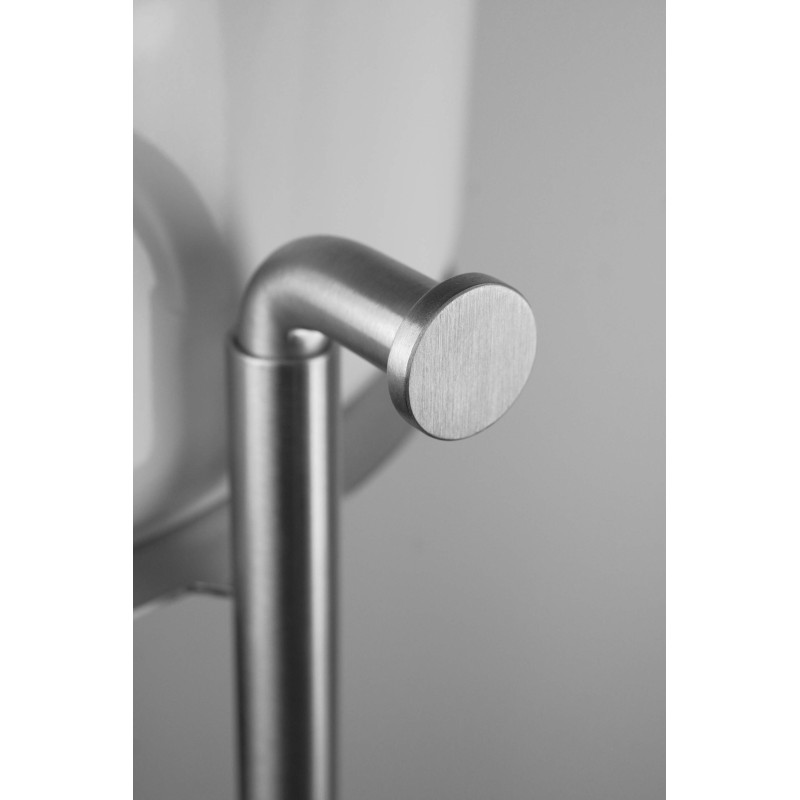 Elegancka Konsola Łazienkowa ze Stali Szczotkowanej z Uchwytami na Ręczniki