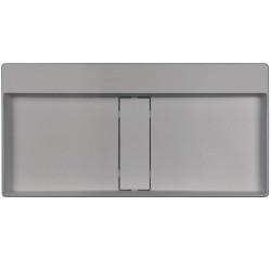 Granitowa Umywalka Nablatowa - Elegancja i Trwałość w Metalicznym Szarym Wykończeniu