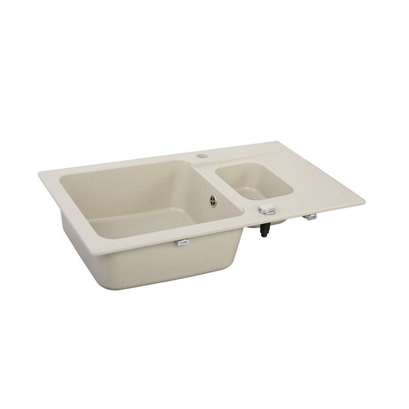 Nowoczesny Granitowy Zlewozmywak Madagaskar 6 z Baterią – Elegancja i Styl w Twojej Kuchni