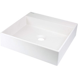 Umywalka Granitowa Alabaster 40cm Nablatowa z Otworem na Baterię - Elegancja i Funkcjonalność