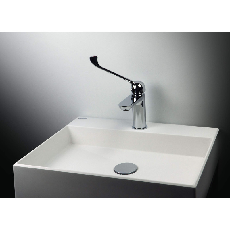 Umywalka Granitowa Alabaster 40cm Nablatowa z Otworem na Baterię - Elegancja i Funkcjonalność