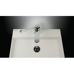 Umywalka Granitowa Alabaster 40cm Nablatowa z Otworem na Baterię - Elegancja i Funkcjonalność