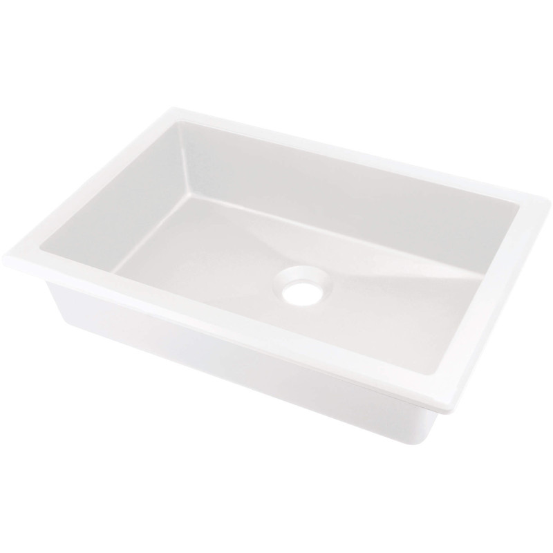 Ekskluzywna Umywalka Granitowa Alabaster – Antybakteryjna, Podblatowa i Wpuszczana