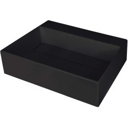 Elegancka Umywalka Granitowa Nero z Otworem na Baterię – Antybakteryjna i Hydrofobowa