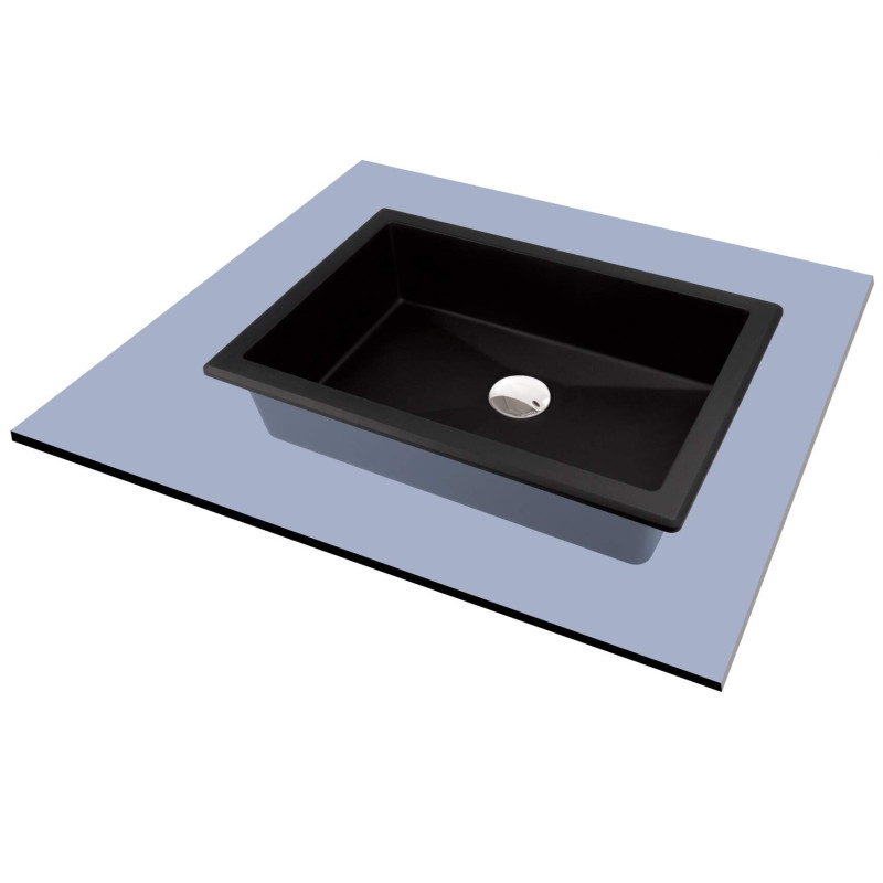 Granitowa Umywalka Antybakteryjna Nero 50x35 cm - Elegancja i Funkcjonalność w Twojej Łazience!