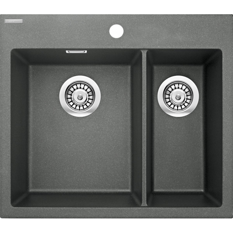 Zlewozmywak Eridan 1,5-komorowy 60x52 Antracyt – Styl i Funkcjonalność dla Twojej Kuchni!