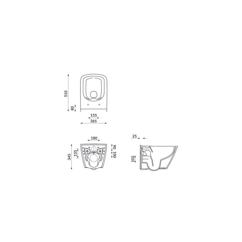 Miski CITY SQUARE z Deską Slim - Nowoczesność i Wygoda dla Twojej Kuchni