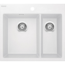 Elegancki zlewozmywak granitowy Eridan 1,5-komory 60x52 cm - styl i funkcjonalność!