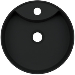 Granitowa Umywalka NERO z Miejscem na Baterię - Nowoczesny Design i Funkcjonalność