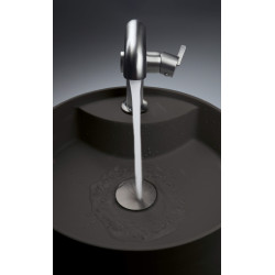 Granitowa Umywalka NERO z Miejscem na Baterię - Nowoczesny Design i Funkcjonalność