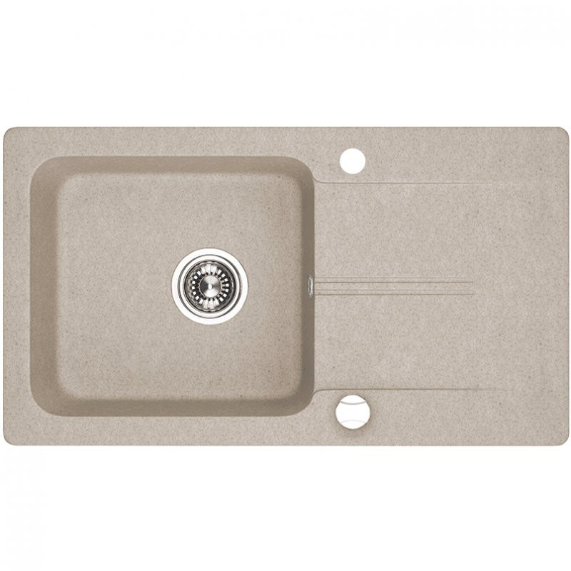 Zlewozmywak granitowy Rio beżowy - stylowy wybór dla każdej nowoczesnej kuchni!