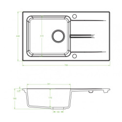 Zlewozmywak granitowy Rio beżowy - stylowy wybór dla każdej nowoczesnej kuchni!