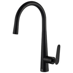 Magnetyczna Elegancja: Czarna Bateria Nalda z Ruchomą Wylewką dla Nowoczesnej Kuchni