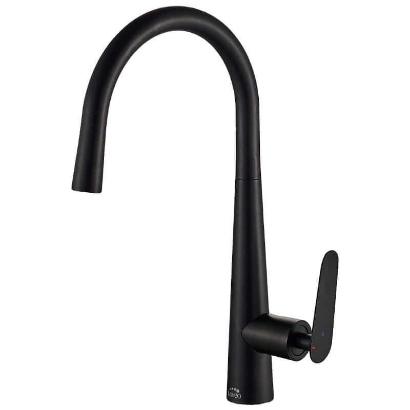 Magnetyczna Elegancja: Czarna Bateria Nalda z Ruchomą Wylewką dla Nowoczesnej Kuchni