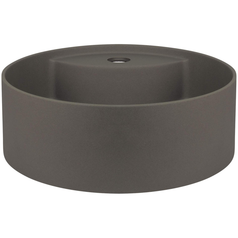 Luksusowa Umywalka Granitowa Antracytowa z Otworem na Baterię i Powłoką Antybakteryjną