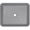 Granitowa Umywalka Nablatowa Lux - Szary Metalik, Antybakteryjna, Bez Przelewu, 10 Lat Gwarancji