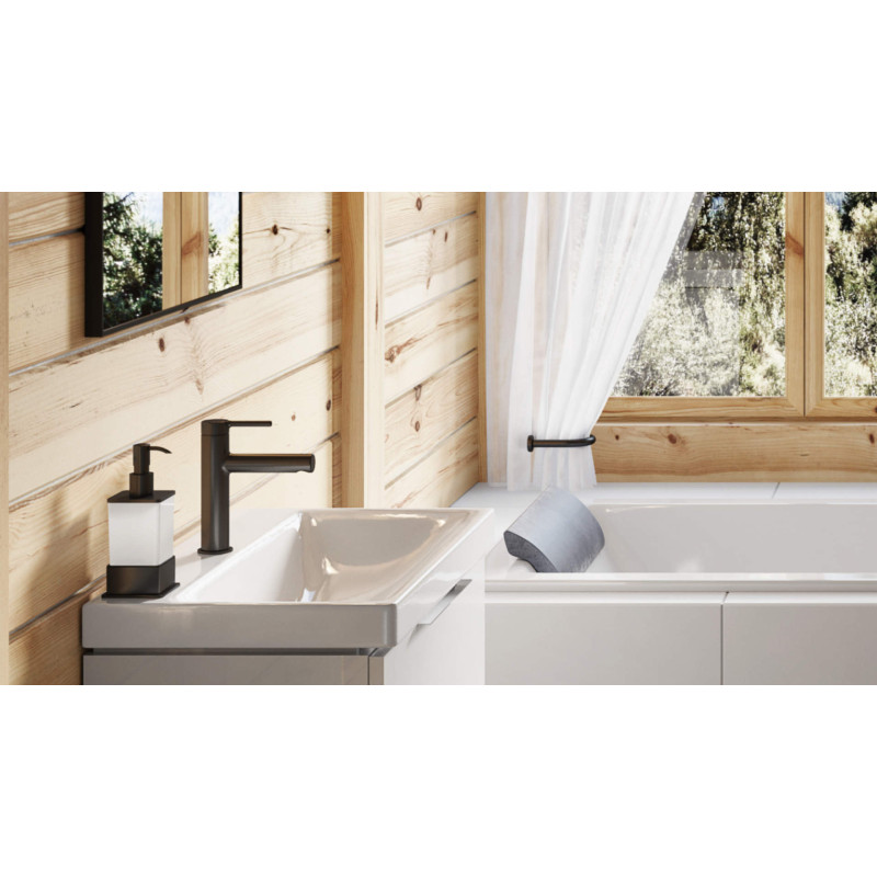 PI bateria umywalkowa stojąca, czarny mat